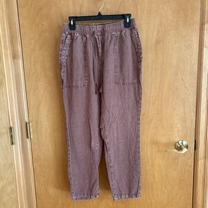 Anthropologie Pilcro‎ And The Letterpress Linen /Viscose Straight Leg Pants XS